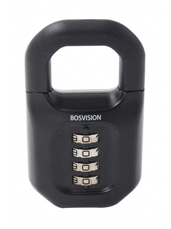 Bosvision Heavy Duty 52mm Wide 4-Digit Combination Padlock with 11.6mm Shackle 