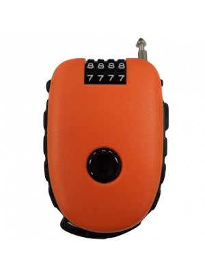 Ultra-Secure 4-digit Combination Padlock with 90cm Retractable Cable