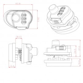 3-digit combination trigger gun padlock for pistols, rifles and shotguns…
