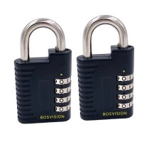  [Pack of 2] Combination Padlock for Gym Locker, School Locker, 6.4mm Shackle Diameter