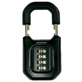 Heavy Duty Combination Padlock with Thick Shackle (11.6mm), Padlock with Code, 52mm Wide