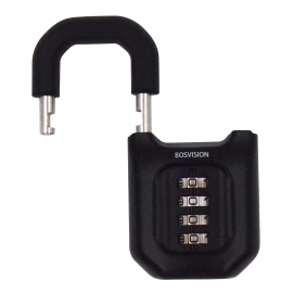 Heavy Duty Combination Padlock with Thick Shackle (11.6mm), Padlock with Code, 52mm Wide