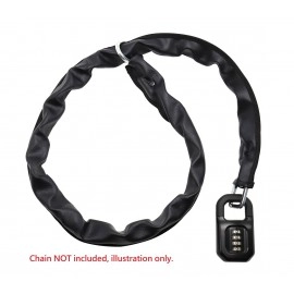 Heavy Duty Combination Padlock with Thick Shackle (11.6mm), Padlock with Code, 52mm Wide