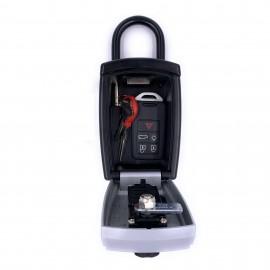 Large Key Lock Box, Key Safe Box, Key Box with Code, Key Locker with one Faraday Pouch Bag to Block Signal of Keyless Car Key Fob