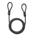 Security Steel Cable with Loops, Bikes Steel Cable, Braided Steel Flex Cable, 10mm for U-Lock and Padlock