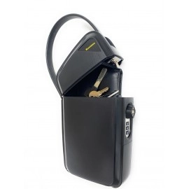 Portable Safe, White, Combination & Master Key Access, 1 Faraday Bag, 13.9 x 9.0 x 5.4 cm