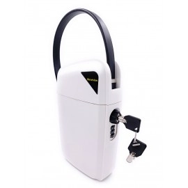 Portable Safe, White, Combination & Master Key Access, 1 Faraday Bag, 13.9 x 9.0 x 5.4 cm