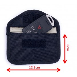 Portable Safe, White, Combination & Master Key Access, 1 Faraday Bag, 13.9 x 9.0 x 5.4 cm